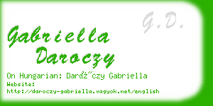 gabriella daroczy business card